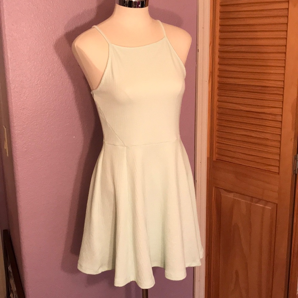 Sea foam green dress